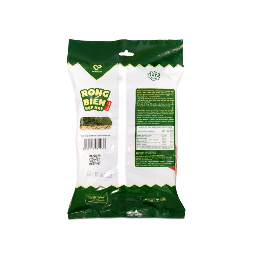 Rong Biển kẹp Hạt Healthy 130g